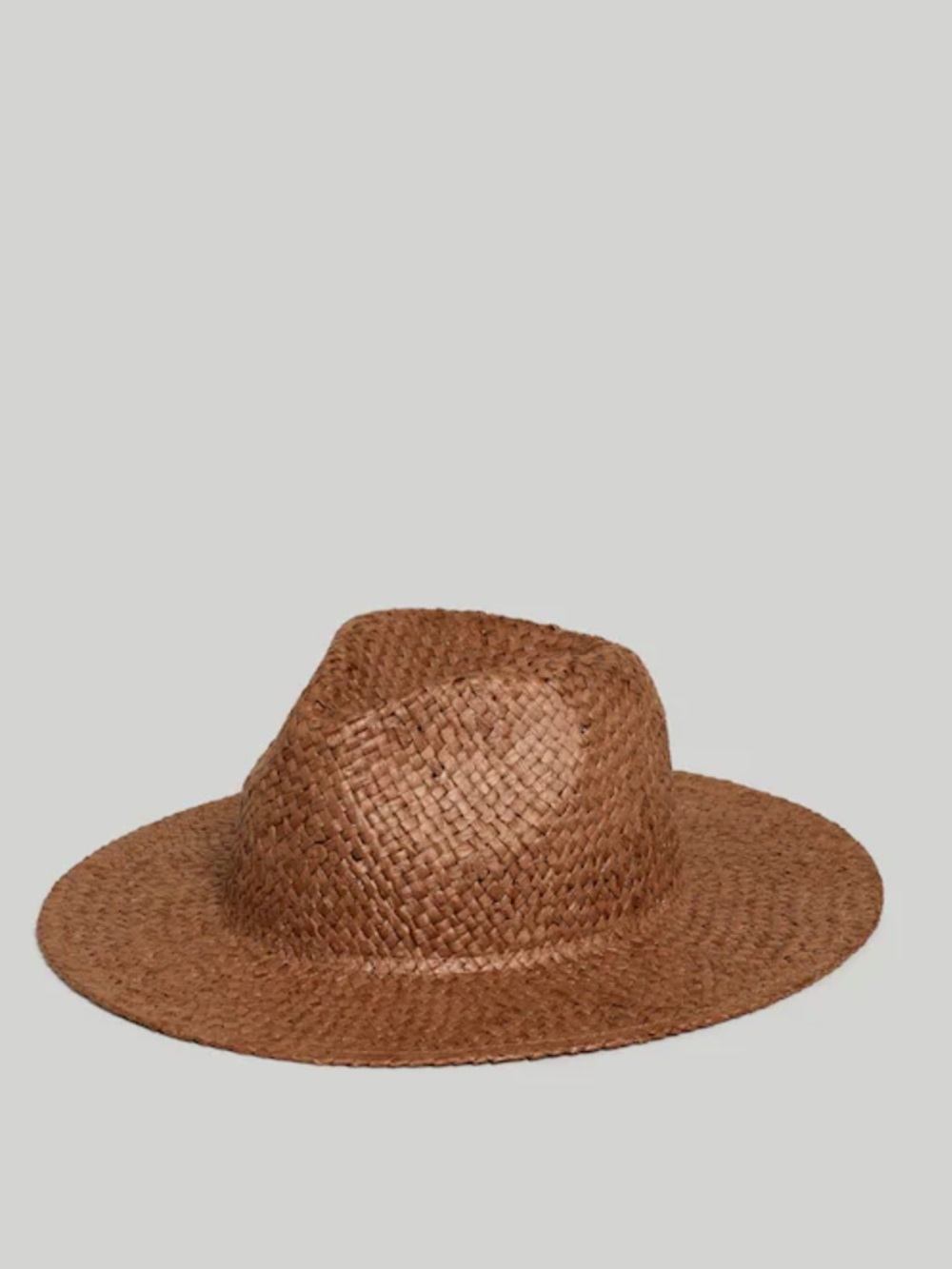 NWT Madewell Woven Straw Hat in Raisin / Brown Size S/M